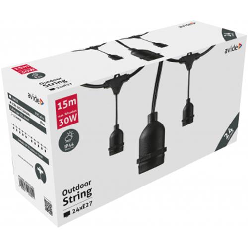 Outdoor String Lights 15M - 24xE27