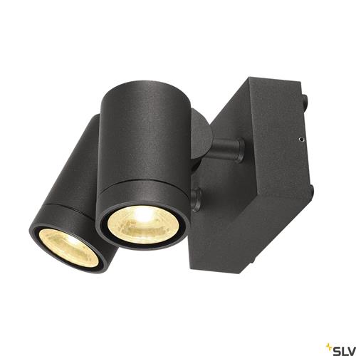 HELIA, outdoor wall light, double-headed