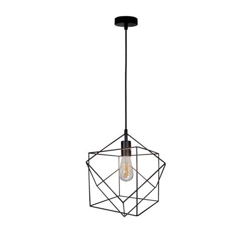 Pendant Black-Oxided Cube