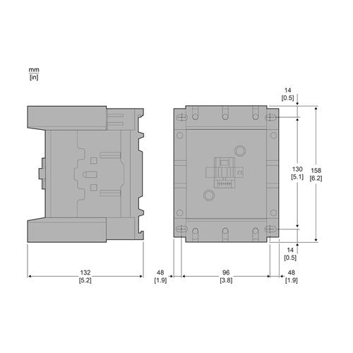 Contactor TeSys Deca 115A 3P 24VDC Screw