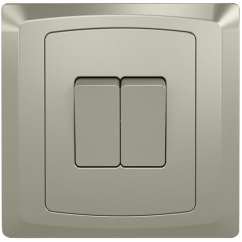 2G 2 WAY PLATE SWITCH MATT CHAMPAGNE