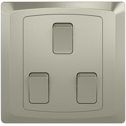 3G 2 WAY PLATE SWITCH MATT CHAMPAGNE