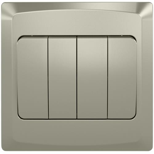 4G 2 WAY PLATE SWITCH(3X3) MATT CHAMPAGN