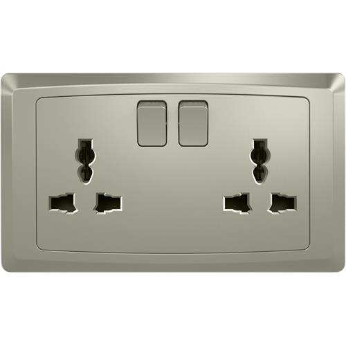 13A UNIVERSAL 2G SW/SOCKET SP CHAMPAGNE