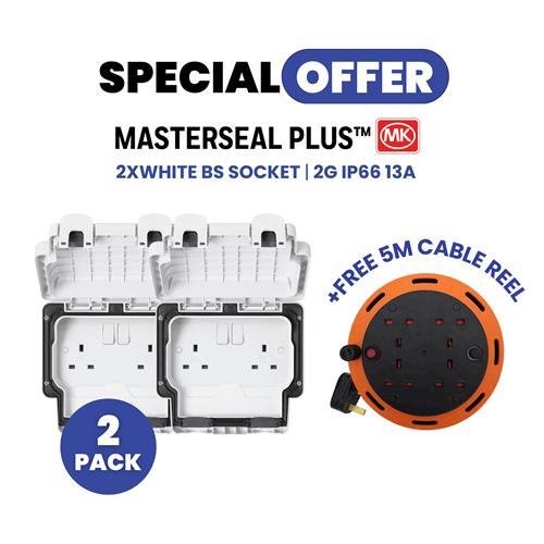 2PACK-2G MASTERSEAL SOCKET+FREE CABLE RE