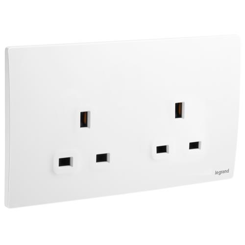 2G BS 13A UNSWITCHED SOCKET