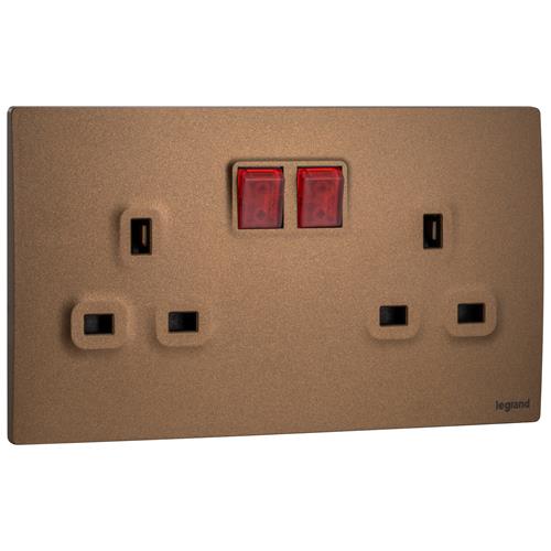 2G BS 13A SP SW SOCKET +LED