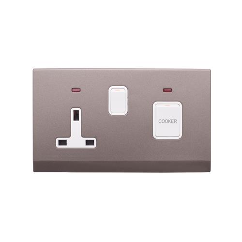 SIMPLICITY 45A DP SW + 13A SKT W/ N CHAR