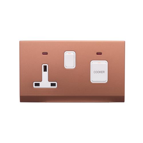 SIMPLICITY 45A DP SW + 13A SKT W/ N BRNZ