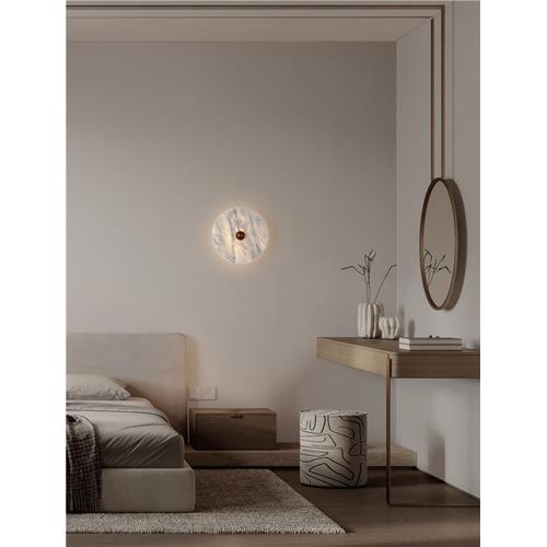 White Marble & Bronze Metal LED 9Watt 22