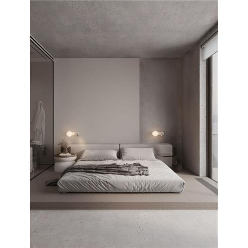 Sandy White Metal & Glass LED G9 1x5Watt