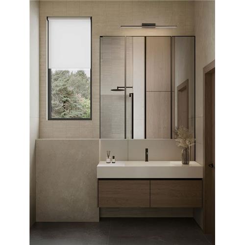 Sandy Black Steel, Aluminium & Acrylic L