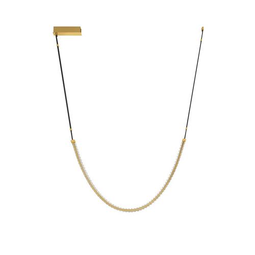 Triac Dimmable Gold Aluminium & Steel K9