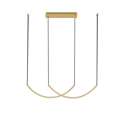 Triac Dimmable Gold Aluminium & Steel K9