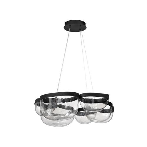 Triac Dimmable Sandy Black Steel & Clear