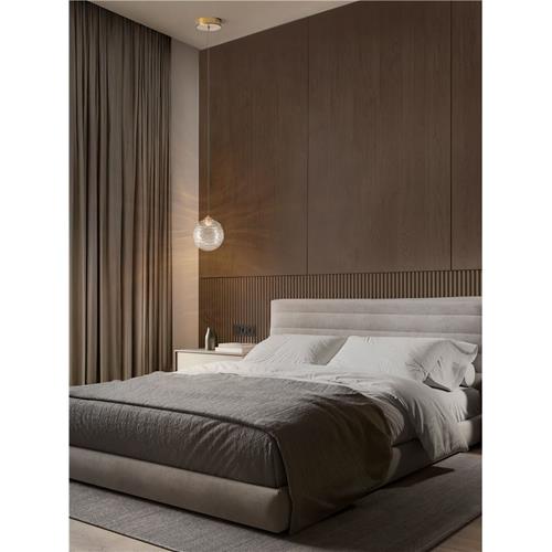 Clear Structured Glass  Brass Gold Metal