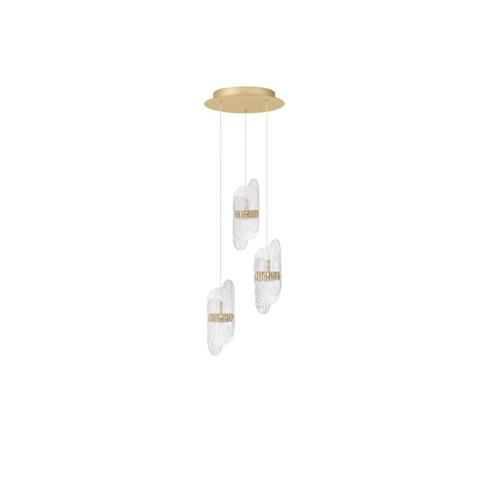 Triac Dimmable Brass Gold Metal & Clear