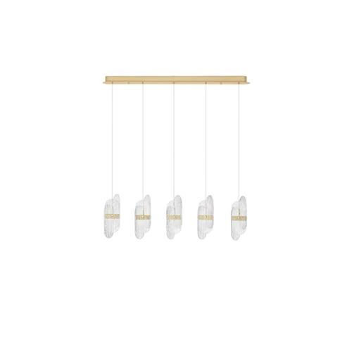 Triac Dimmable Brass Gold Metal & Clear