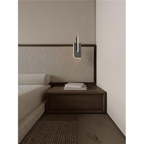 Triac Dimmable  Silver Gray Metal & Acry