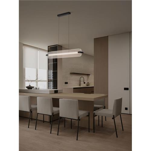 Triac Dimmable Clear Glass Matt Black Me