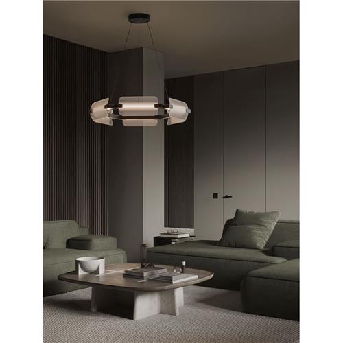 Triac Dimmable Clear Glass Matt Black Me