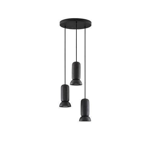 Stone Black Ceramic Shade & Sandy Black