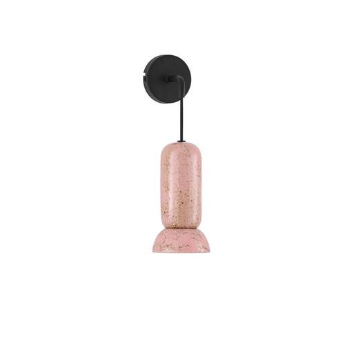 Shiny Pink Ceramic Shade & Sandy Black S