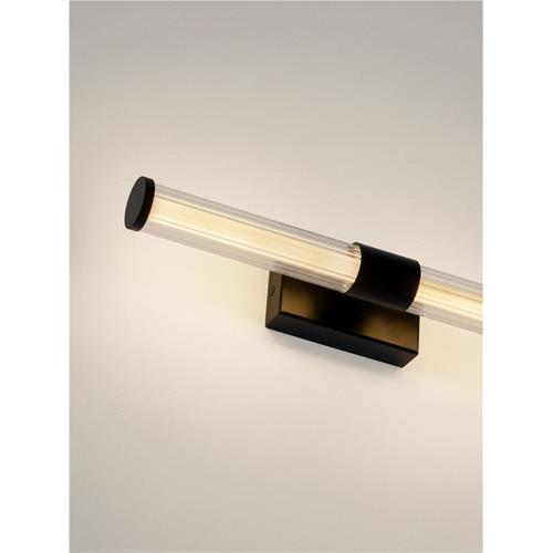 Clear Glass Matt Black Metal  Acrylic  L