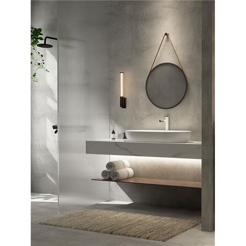 Matt Black Metal  Clear Glass & Acrylic