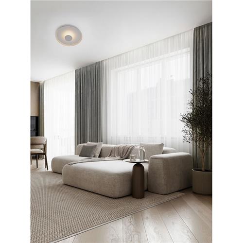 Sandy White Steel, Aluminium & Acrylic L