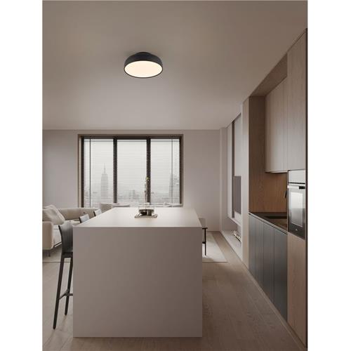 Triac Dimmable  Sandy Black Steel, Alumi