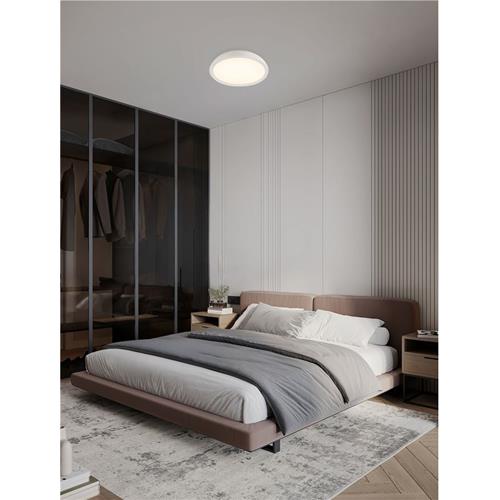 Triac Dimmable Sandy White Steel, Alumin