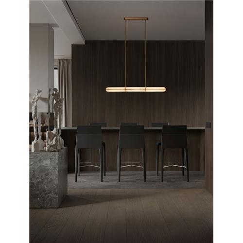 Triac Dimmable Antique Brass Metal & Str