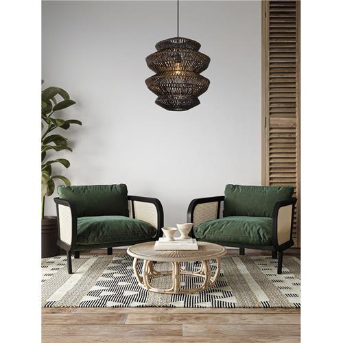 Black Rope  Sandy Black Steel Base &  Fa