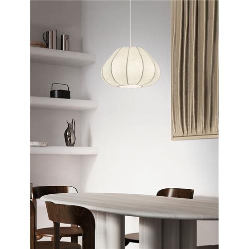 White Artificial Silk  Sandy White Steel