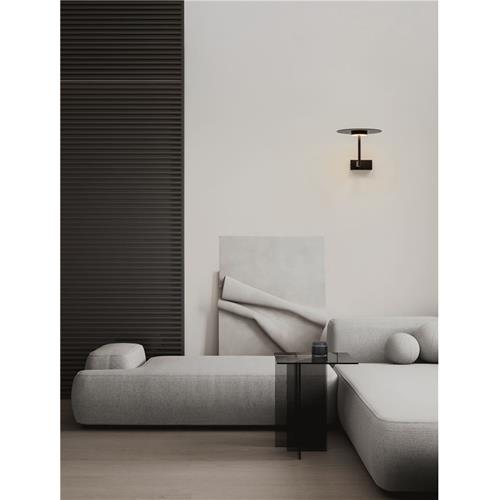 Matt Black Aluminium & Acrylic  LED 6Wat