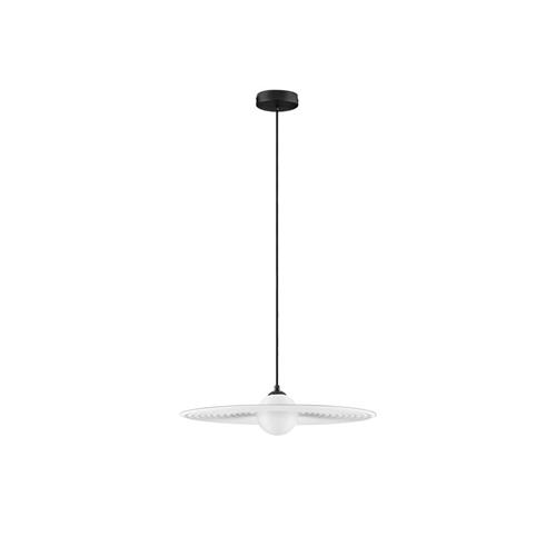 Sandy Black & White Steel & Acrylic LED