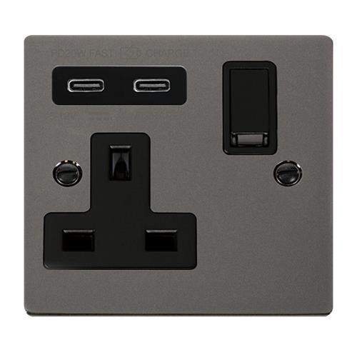 13A 1G C USB VPBN BK