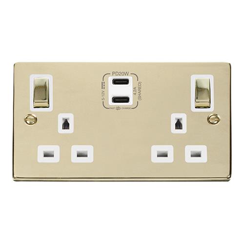 13A 2G C USB VPBR WH