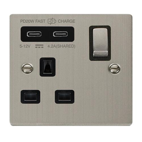 13A 1G C USB VPSS BK