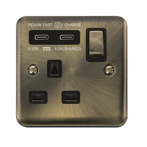 13A 1G C USB DPAB BK