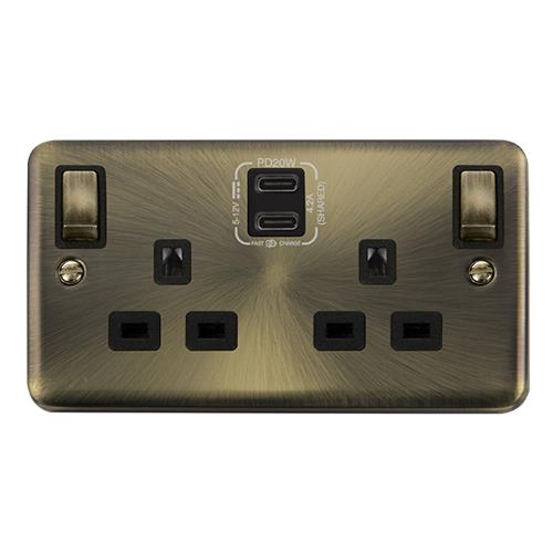 13A 2G C USB DPAB BK