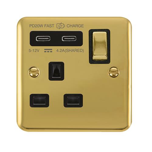 13A 1G C USB DPBR BK