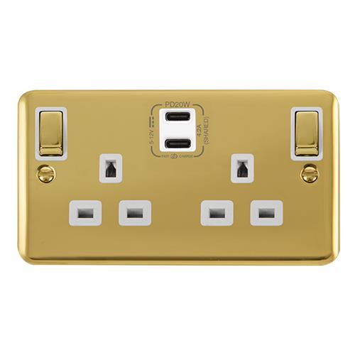 13A 2G C USB DPBR WH