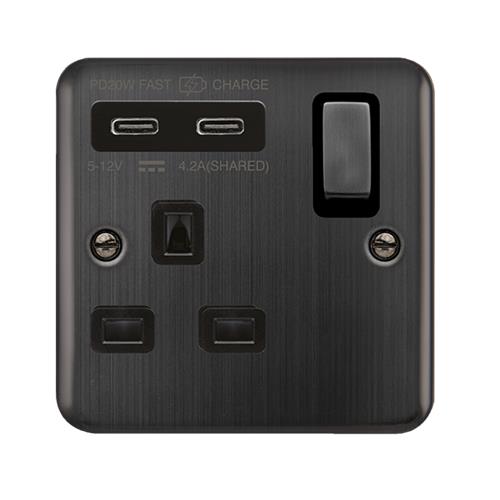 13A 1G C USB DPBZ BK