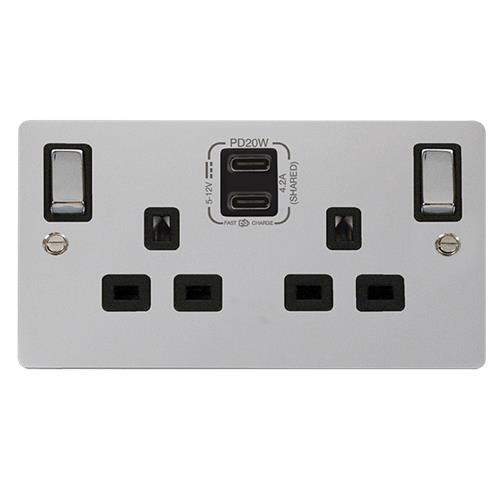 13A 2G C USB FPCH BK