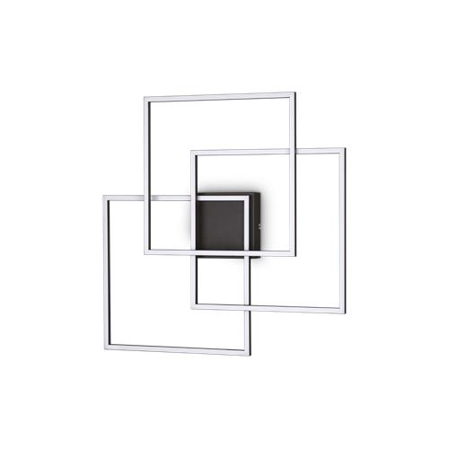 FRAME PL QUADRATO NERO 3000K
