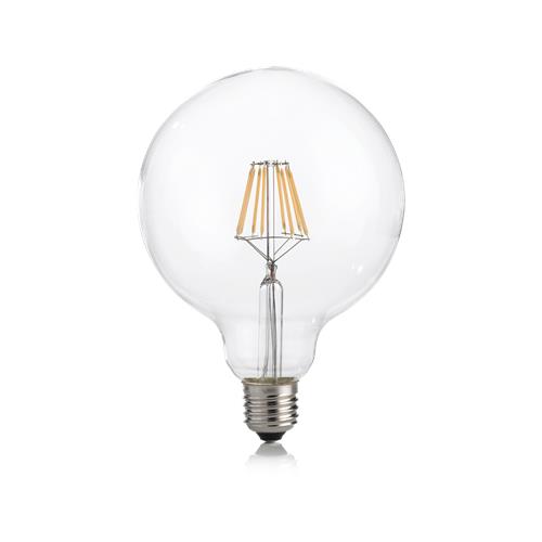 E27 GLOBO D125 08W 3000K CRI90 TRASP
