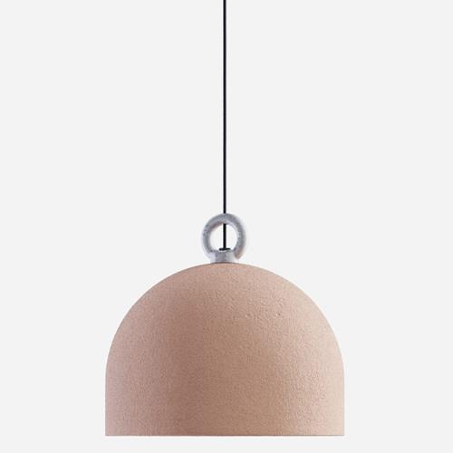 URBAN CONCRETE PENDANT DOME ø 50CM PINK
