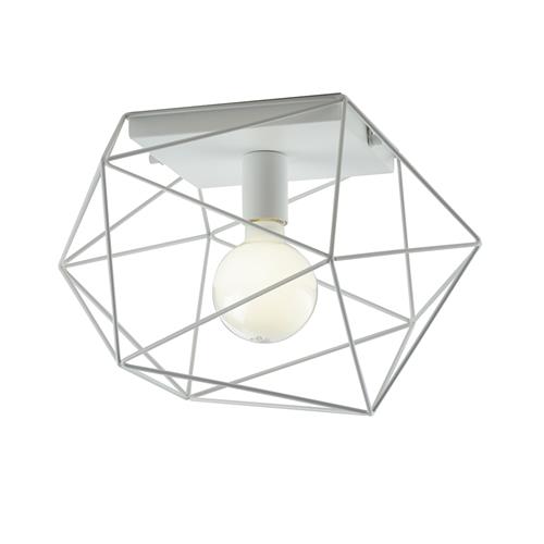 PLAFONIERA ABRAXAS BIANCA 1XE27 20X18,5X